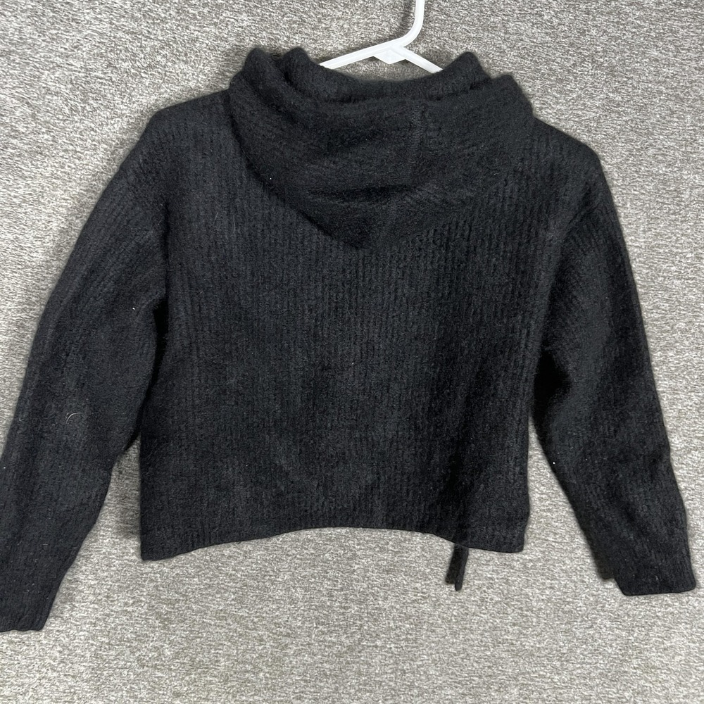 Quince Black Cashmere Hoodie, Small.  Measurements In Photos. SAME DAY SHIPPING! - Picture 6 of 7